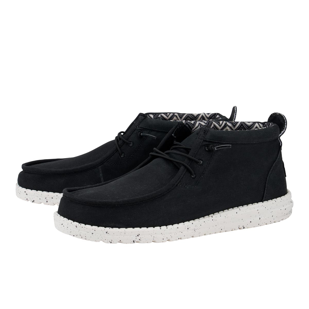 Wally Mid Stretch Canvas Black/White