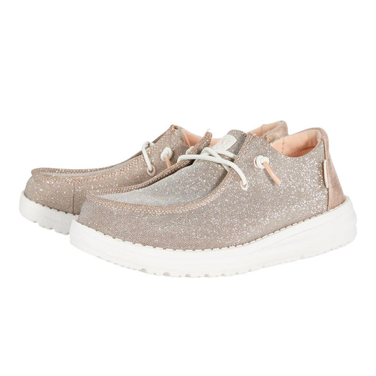 Wendy Toddler Metallic Sparkle Rose Gold