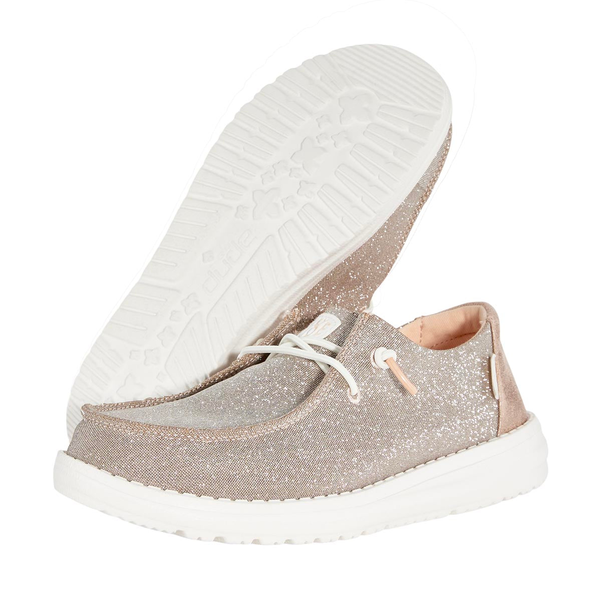 Wendy Toddler Metallic Sparkle Rose Gold