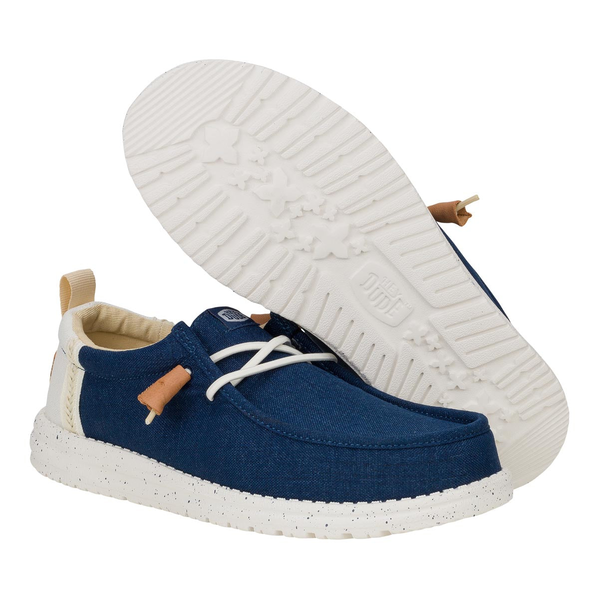 Wally Summer Linen Sargasso Blue/White
