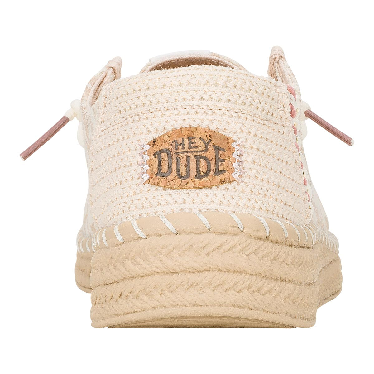 Wendy Espadrille Retro Palm Pale Pink/White