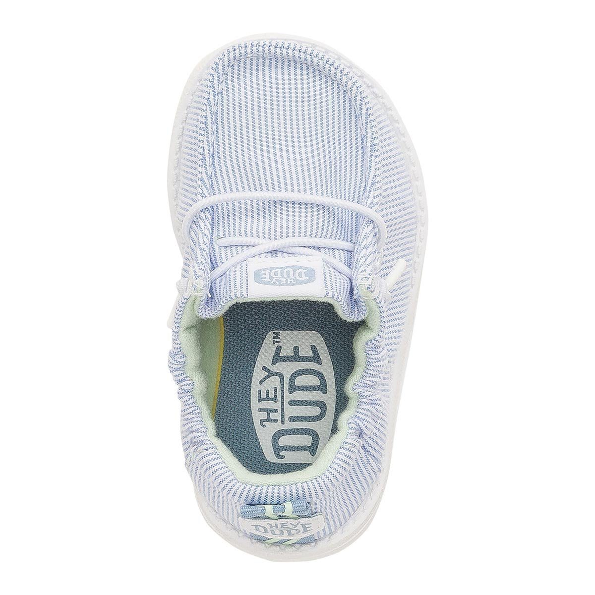 LILDUDES Slip On Prints White/Faded Denim