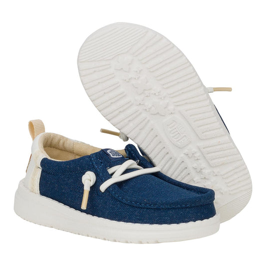 Wally Toddler Chambray Sargasso Blue/White