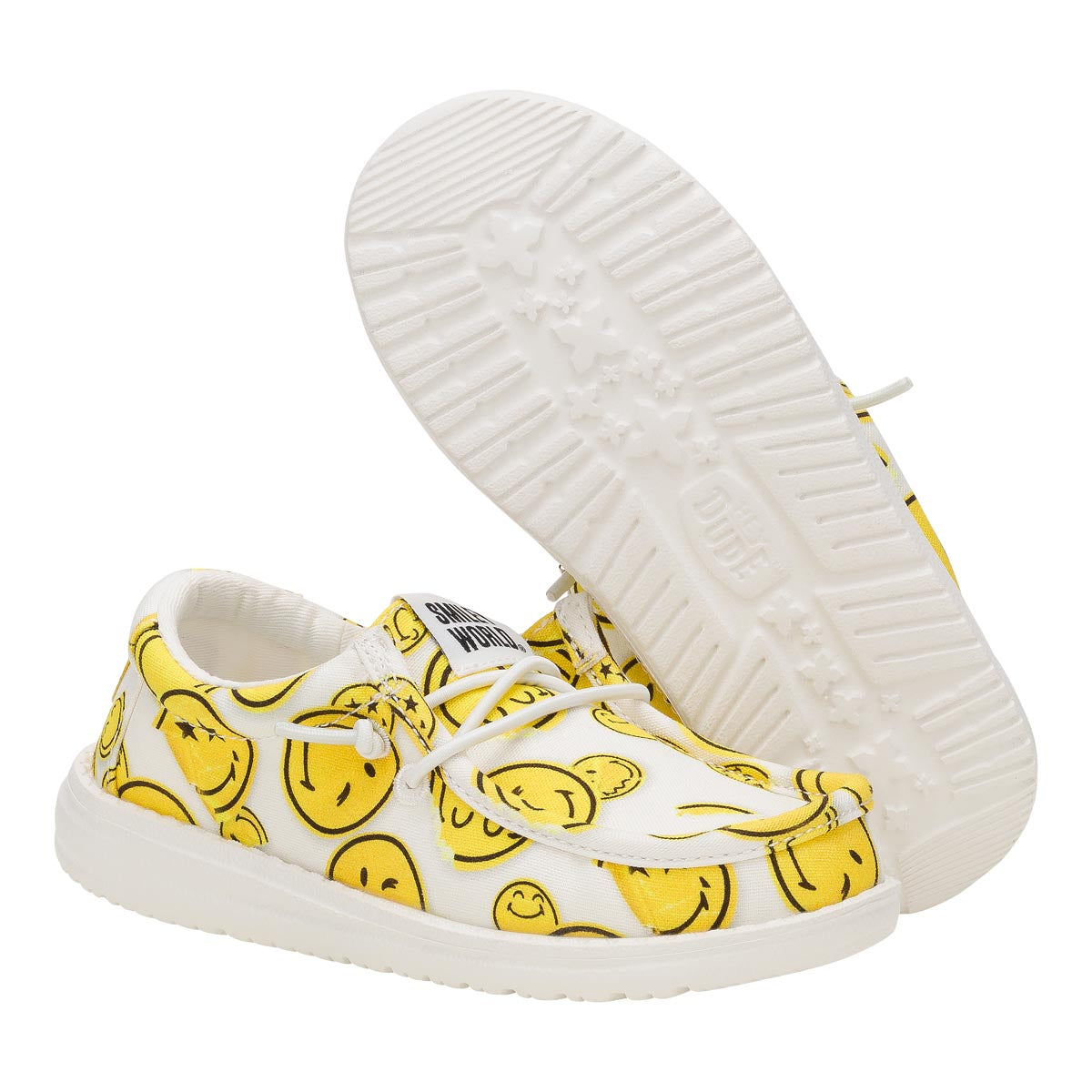 Wally Youth Smiley White/Yellow