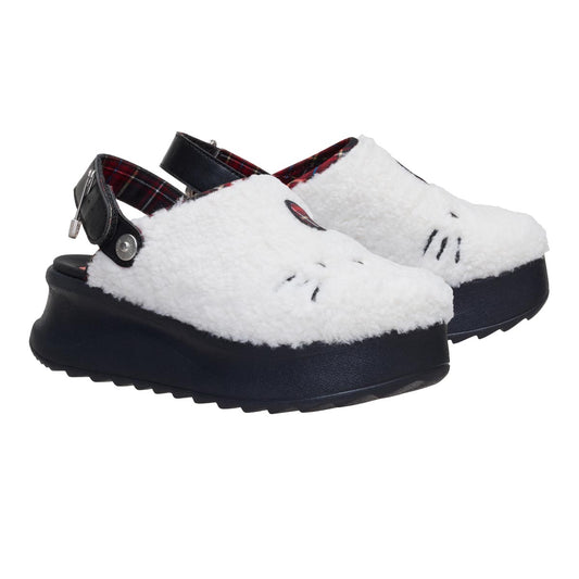 Hello Kitty Delray Clog White Black