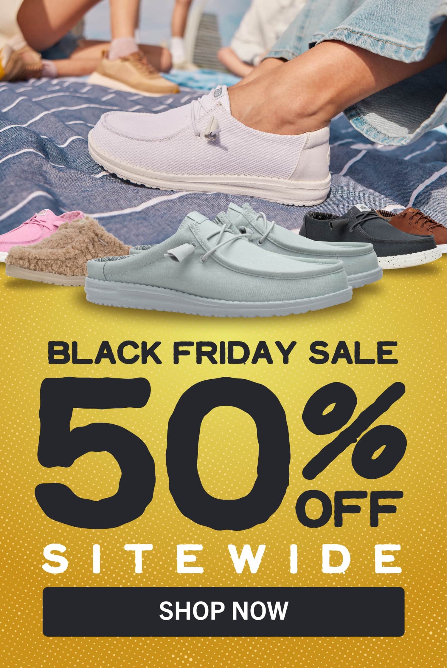 Hey dude nz early black friday sale on the best comfortable shoes perfect for gifts, travel, him, her.