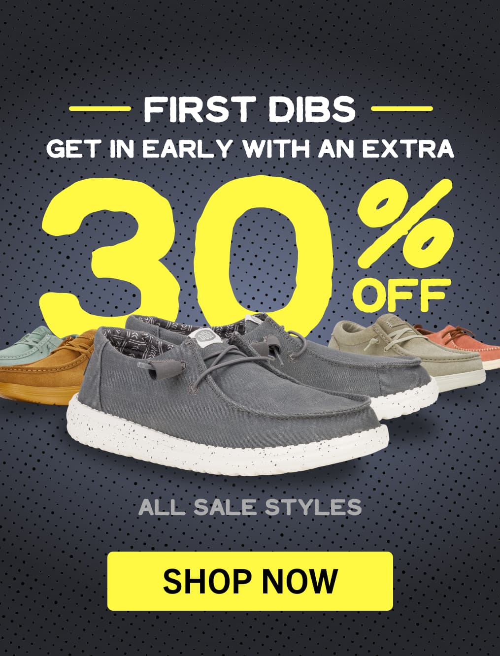 Hey dude nz early black friday sale on the best comfortable shoes perfect for gifts, travel, him, her.
