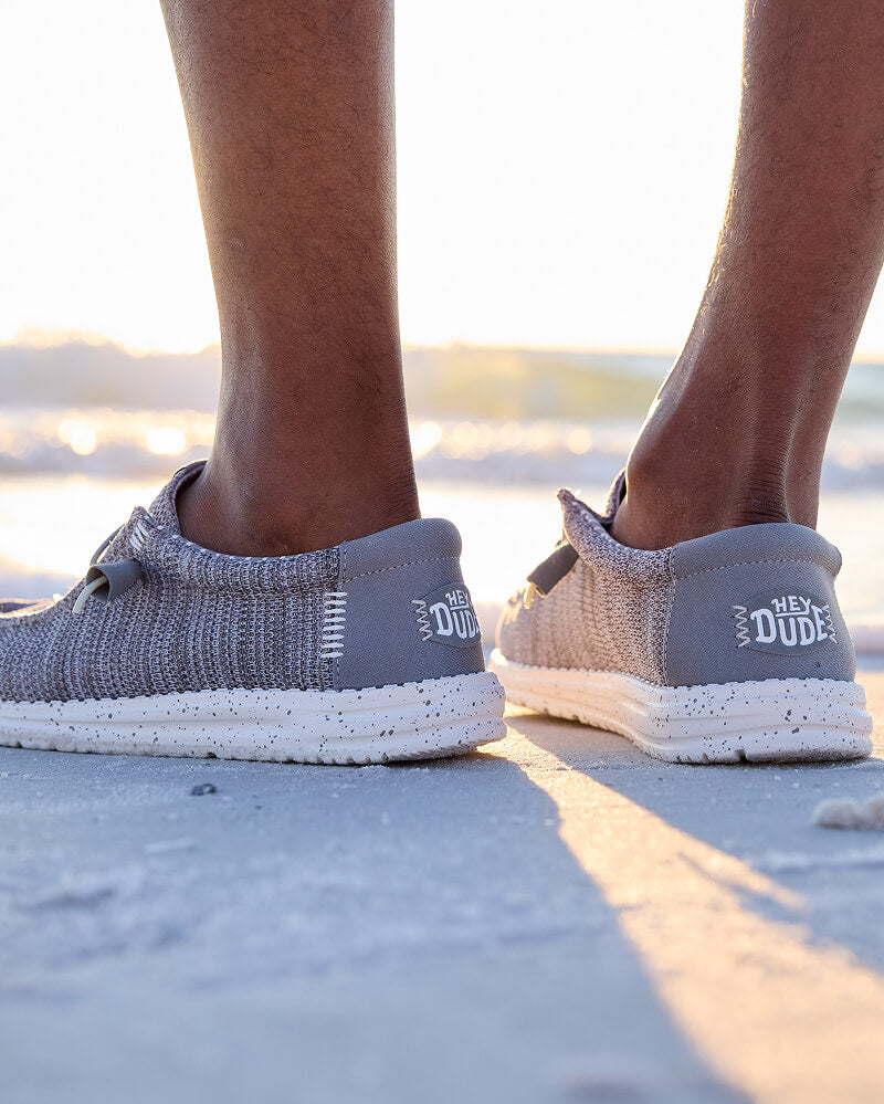 Hey Dude NZ men's comfortable shoe on the beach, indoor or outdoor shoe. The Wally Stretch Sox