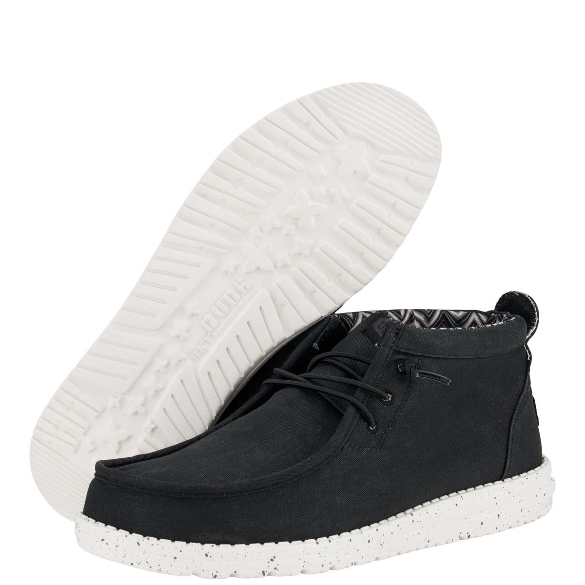 Wally Mid Stretch Canvas Black/White