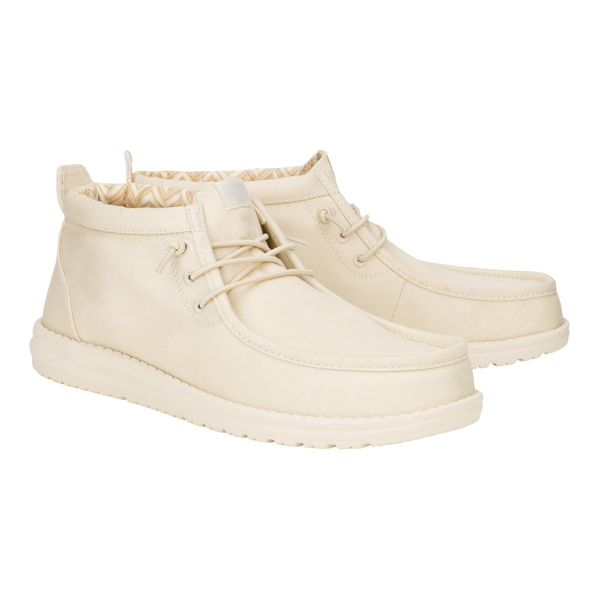 Wally Mid Stretch Canvas Bone White