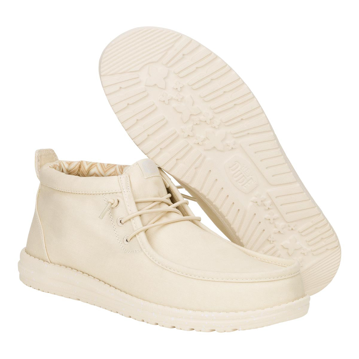 Wally Mid Stretch Canvas Bone White