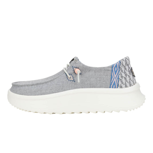 Wendy Peak Chambray Woven Grey