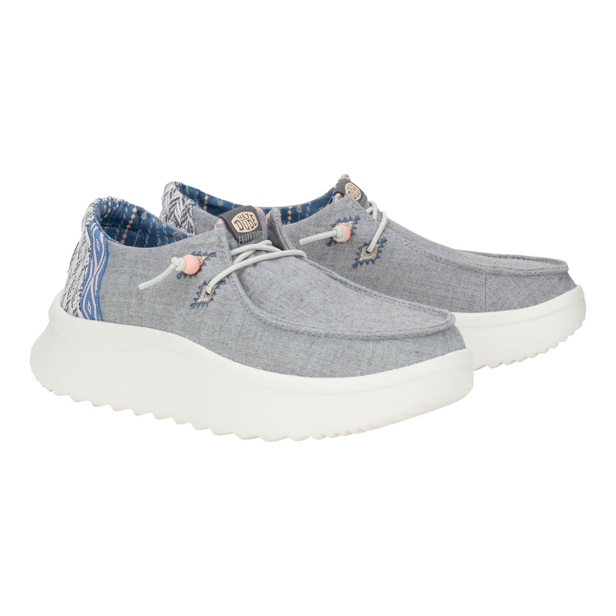 Wendy Peak Chambray Woven Grey