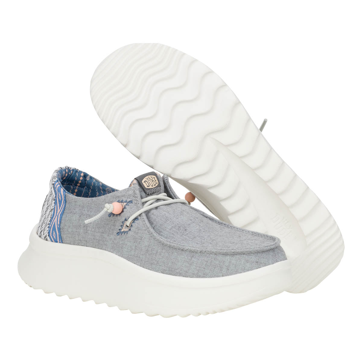 Wendy Peak Chambray Woven Grey