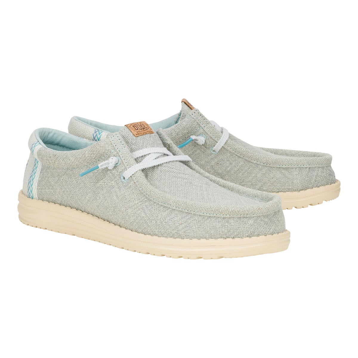 Wally Jute Cloud Blue/Dawn Blue