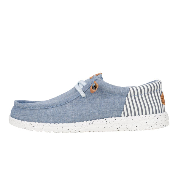 Wally Funk Seersucker Faded Denim/Navy Blazer