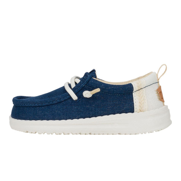 Wally Toddler Chambray Sargasso Blue/White