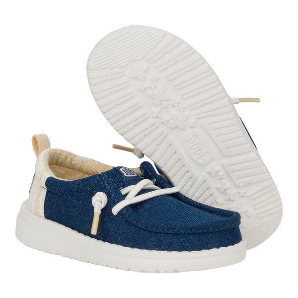 Wally Toddler Chambray Sargasso Blue/White