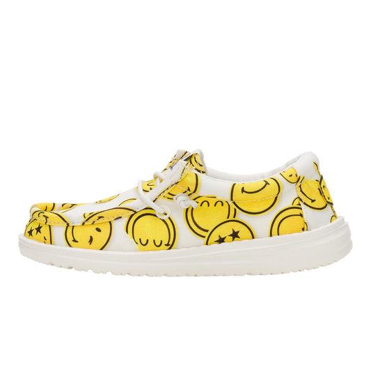 Wally Youth Smiley White/Yellow