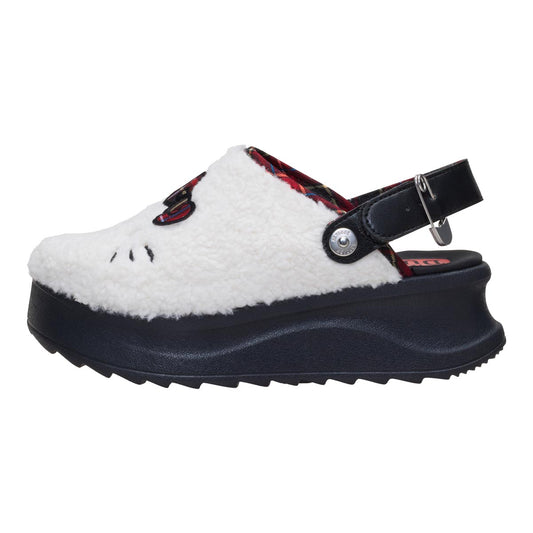 Hello Kitty Delray Clog White Black